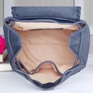 Style & Co. Whip Stitch Backpack Moonlight Blue NWT. Style & Co. | Bags | Style Co Whip Stich Moonlight Blue  main image 4